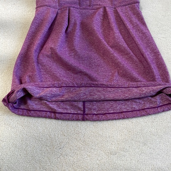 lululemon Bulerias Tank size 6 with Drawstring Waistband heathered dewberry - Picture 3 of 7